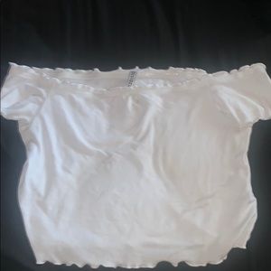 White Women Crop Top .